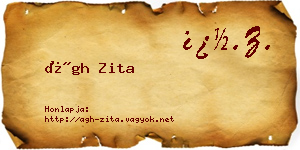 Ágh Zita névjegykártya